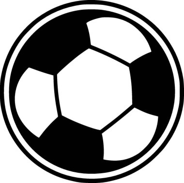 Futbol - yüksek kalite vektör logosu - t-shirt grafiği için ideal vektör illüstrasyonu