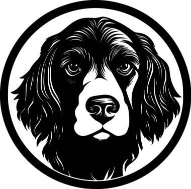 Köpek - yüksek kaliteli vektör logosu - t-shirt grafiği için ideal vektör çizimi