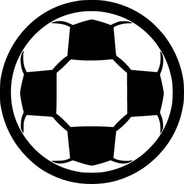 Futbol - minimalist ve düz logo - vektör illüstrasyonu