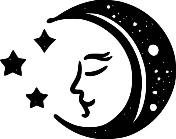 Celestial Logotipo Minimalista Plana Ilustração Vetorial — Vetor de Stock