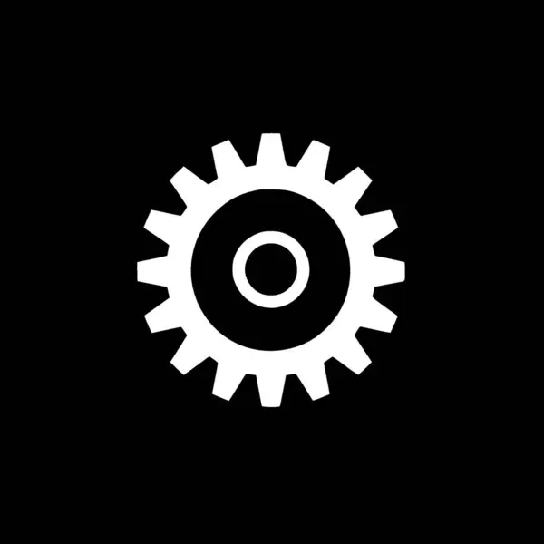 stock vector Gear - minimalist and flat logo - vector illustration