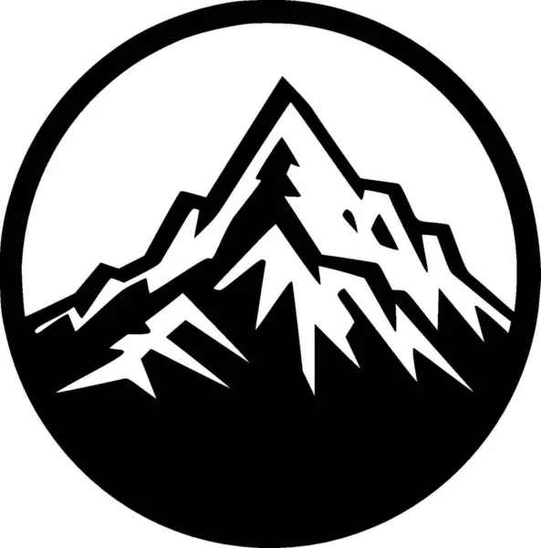 Montagnes Logo Vectoriel Haute Qualité Illustration Vectorielle Idéale Pour Shirt — Image vectorielle