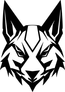 Lynx - minimalist and simple silhouette - vector illustration clipart