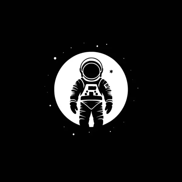 stock vector Astronaut - minimalist and flat logo - vector illustration