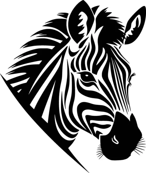 Zebra Векторный Логотип Высокого Качества Векторная Иллюстрация Идеально Подходит Оформления — стоковый вектор