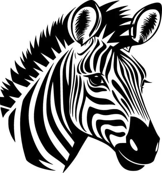 Zebra Logotipo Vetorial Alta Qualidade Ilustração Vetorial Ideal Para Gráfico — Vetor de Stock