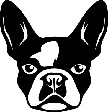 Boston terrier - yüksek kaliteli vektör logosu - t-shirt grafiği için ideal vektör çizimi