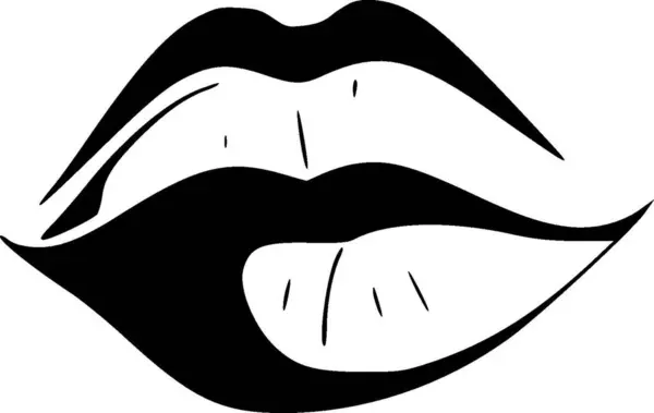 Lips Високоякісний Векторний Логотип Векторна Ілюстрація Ідеально Підходить Футболки Графіки — стоковий вектор