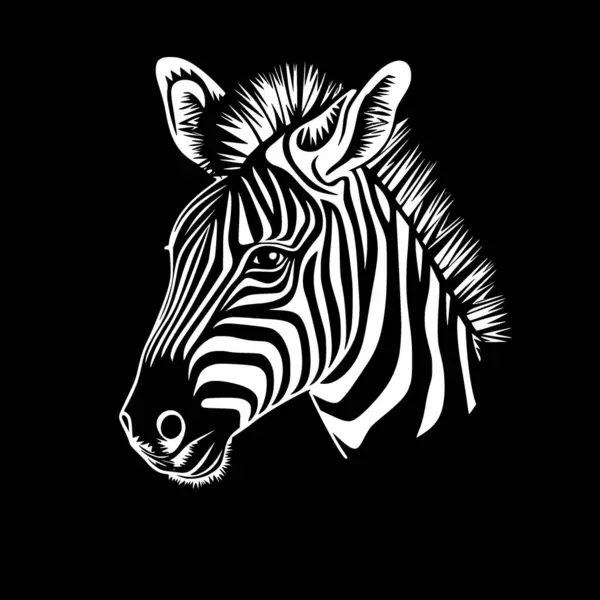 Zebra Baby Минималистский Плоский Логотип Векторная Иллюстрация — стоковый вектор