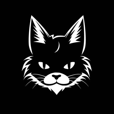 Kedi - yüksek kaliteli vektör logosu - t-shirt grafiği için ideal vektör çizimi