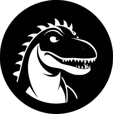 Dinozor - yüksek kaliteli vektör logosu - t-shirt grafiği için ideal vektör çizimi