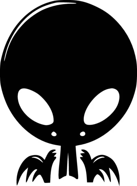 Alien Wysokiej Jakości Logo Wektora Ilustracja Wektor Idealny Grafiki Shirt — Wektor stockowy