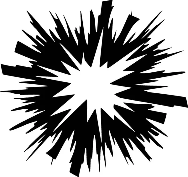 stock vector Explosion - minimalist and flat logo - vector illustration