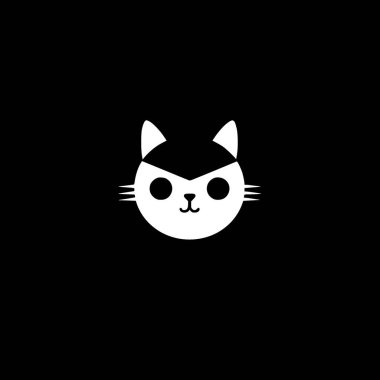 Cat - minimalist and flat logo - vector illustration clipart