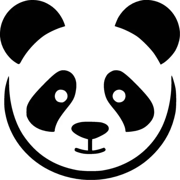 Panda Υψηλής Ποιότητας Vector Logo Διανυσματική Απεικόνιση Ιδανικό Για Shirt — Διανυσματικό Αρχείο