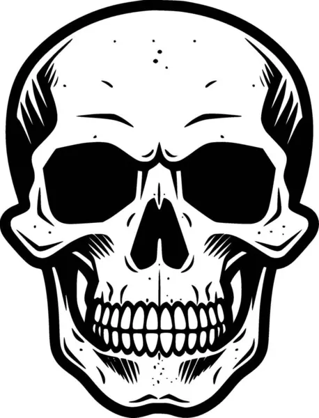 Totenkopf Hochwertiges Vektor Logo Vektor Illustration Ideal Für Shirt Grafik — Stockvektor