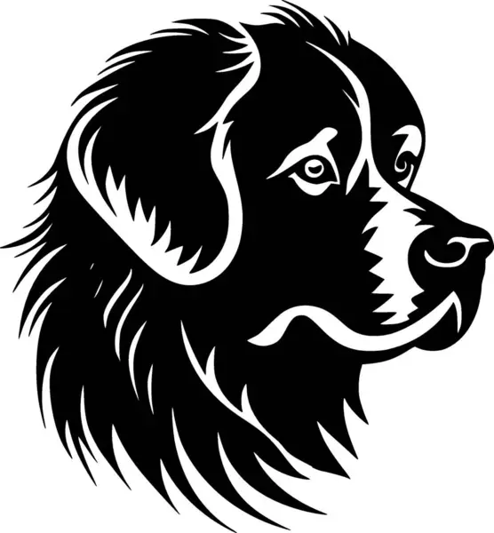 stock vector Terrier - black and white vector illustration