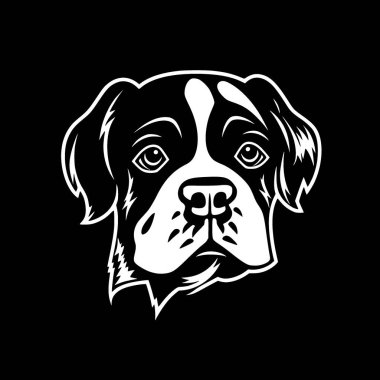 Terrier - minimalist and flat logo - vector illustration clipart