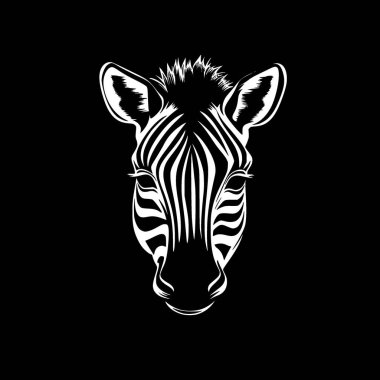 Zebra bebek - minimalist ve basit siluet - vektör illüstrasyonu