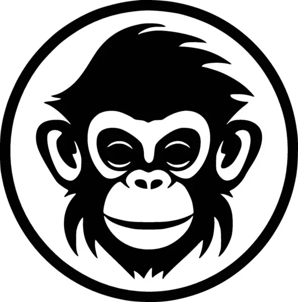 Macaco Logotipo Vetor Alta Qualidade Ilustração Vetorial Ideal Para Gráfico —  Vetores de Stock