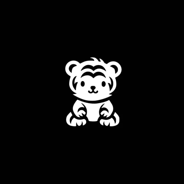 Tiger Μωρό Υψηλής Ποιότητας Vector Logo Διανυσματική Απεικόνιση Ιδανικό Για — Διανυσματικό Αρχείο