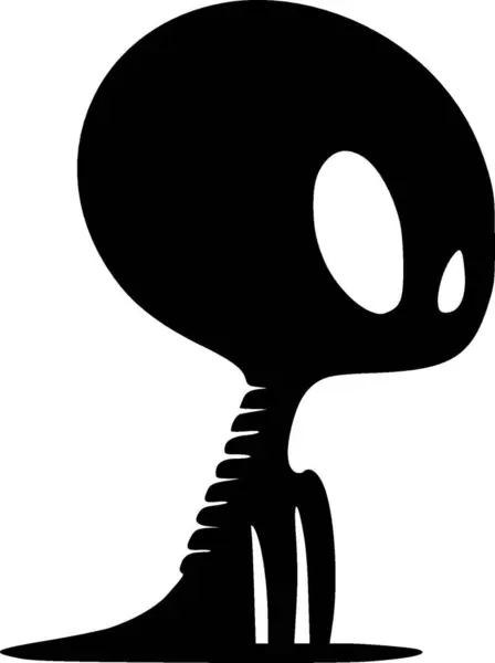 Alien Logotipo Vetor Alta Qualidade Ilustração Vetorial Ideal Para Gráfico —  Vetores de Stock