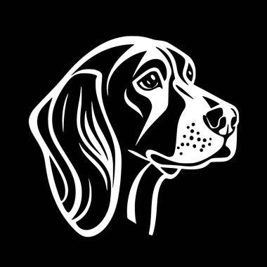 Köpek - yüksek kaliteli vektör logosu - t-shirt grafiği için ideal vektör çizimi