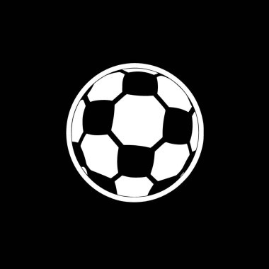 Futbol - minimalist ve düz logo - vektör illüstrasyonu