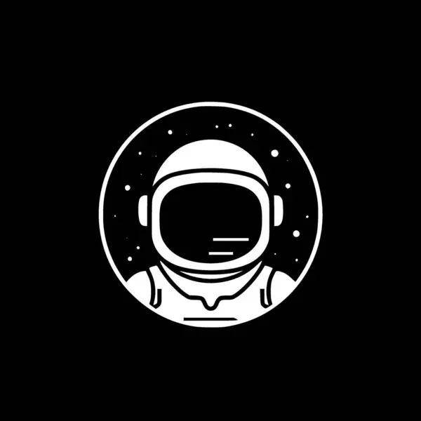 stock vector Astronaut - minimalist and flat logo - vector illustration