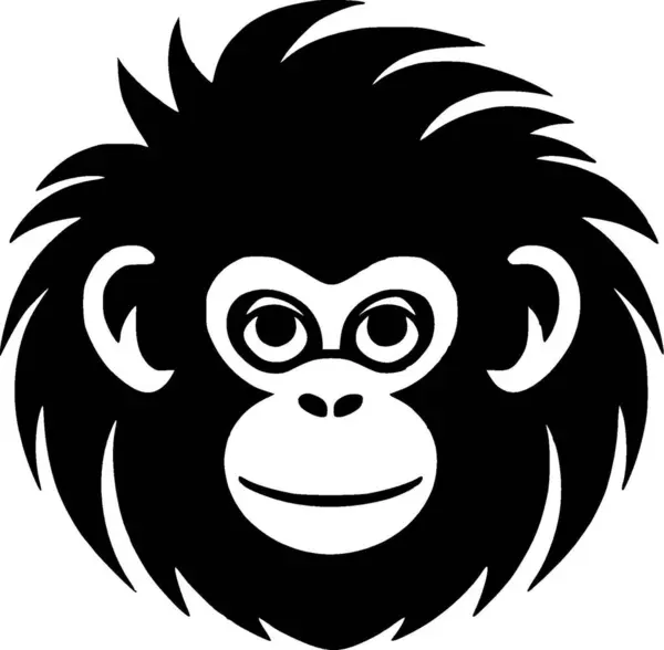 Opice Vysoce Kvalitní Vektorové Logo Vektorová Ilustrace Ideální Pro Grafiku — Stockový vektor
