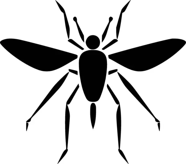 Mosquito Logo Vettoriale Alta Qualità Illustrazione Vettoriale Ideale Grafica Shirt — Vettoriale Stock