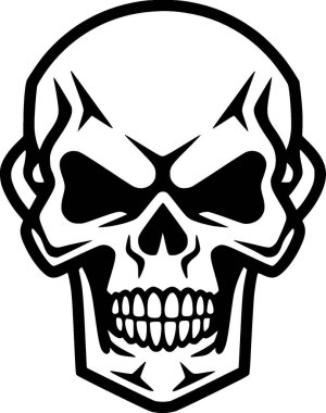 Skull - high quality vector logo - vector illustration ideal for t-shirt graphic clipart