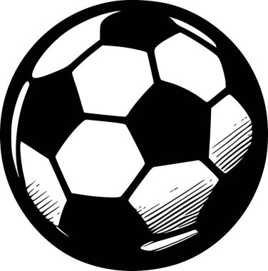 Futbol - yüksek kalite vektör logosu - t-shirt grafiği için ideal vektör illüstrasyonu