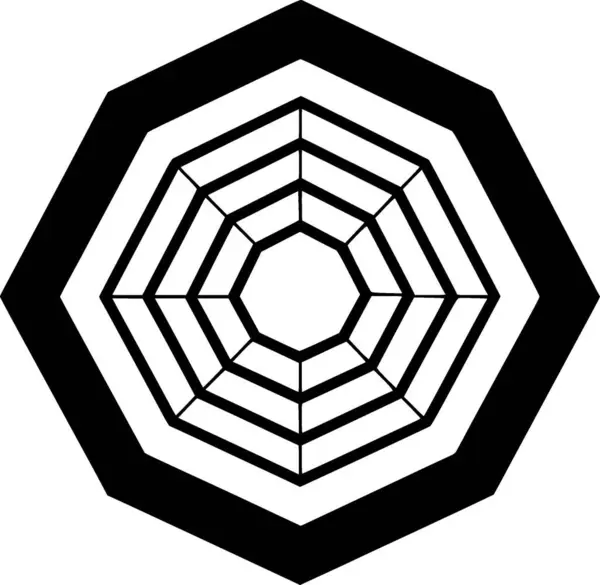 Octogone Logo Vectoriel Haute Qualité Illustration Vectorielle Idéale Pour Shirt — Image vectorielle