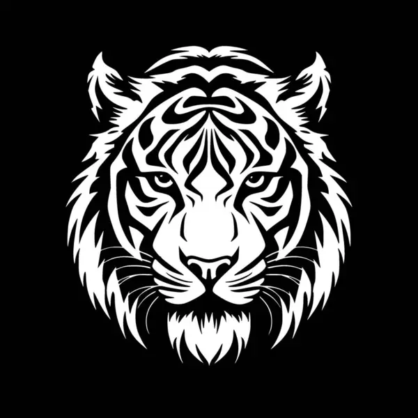 Tygr Minimalistické Ploché Logo Vektorová Ilustrace — Stockový vektor