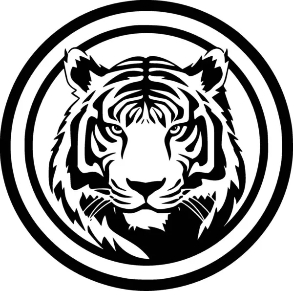 Tiger Logo Vettoriale Alta Qualità Illustrazione Vettoriale Ideale Grafica Shirt — Vettoriale Stock