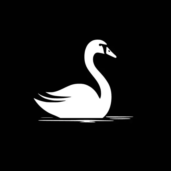 Swan Minimalis Dan Sederhana Siluet Gambar Vektor Stok Ilustrasi Bebas Royalti