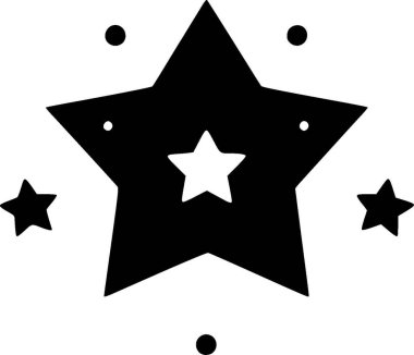 Yıldızlar - yüksek kaliteli vektör logosu - t-shirt grafiği için ideal vektör çizimi