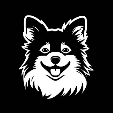 Pomeranian - yüksek kaliteli vektör logosu - t-shirt grafiği için ideal vektör çizimi