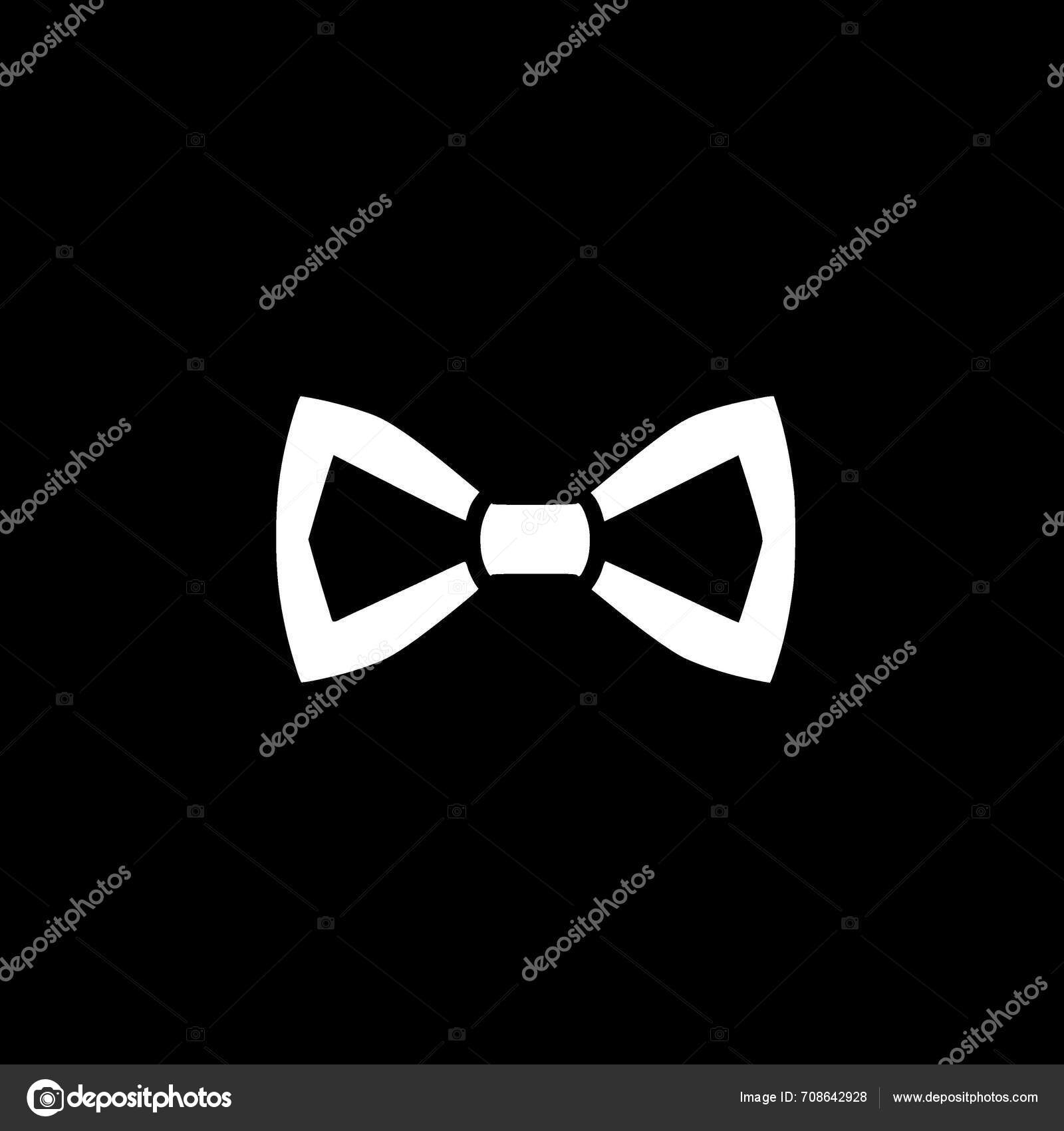 Bow Black White Vector Illustration Stock Vector by ©CreativeOasis