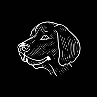 Köpek - yüksek kaliteli vektör logosu - t-shirt grafiği için ideal vektör çizimi