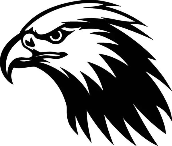 stock vector Eagle - black and white vector illustration