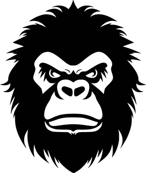 Gorilla Υψηλής Ποιότητας Vector Logo Διανυσματική Απεικόνιση Ιδανικό Για Shirt — Διανυσματικό Αρχείο