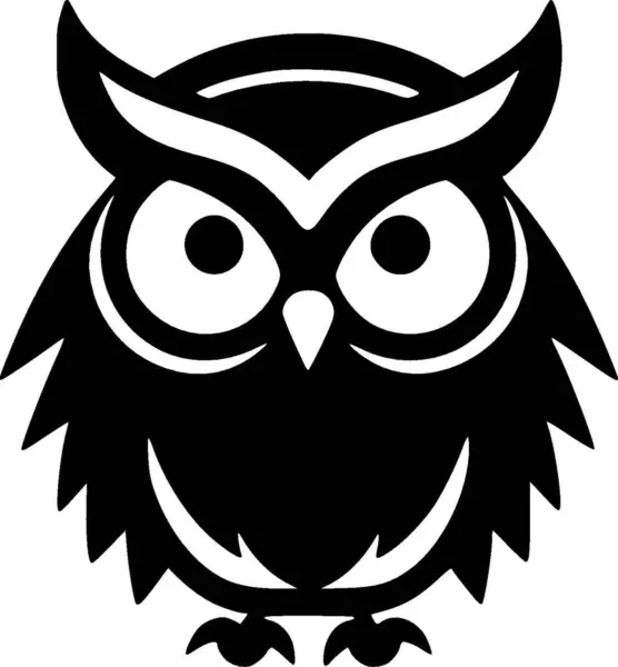 Κουκουβάγια Υψηλής Ποιότητας Vector Logo Διανυσματική Απεικόνιση Ιδανικό Για Shirt — Διανυσματικό Αρχείο