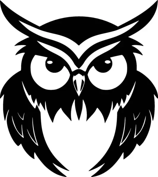 Сова Векторный Логотип Высокого Качества Векторная Иллюстрация Идеальна Графики Футболки — стоковый вектор