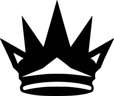 Crown - yüksek kaliteli vektör logosu - t-shirt grafiği için ideal vektör illüstrasyonu