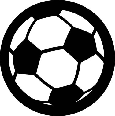 Futbol - minimalist ve düz logo - vektör illüstrasyonu