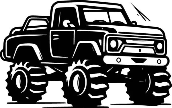 Monster Truck Logo Vettoriale Alta Qualità Illustrazione Vettoriale Ideale Grafica — Vettoriale Stock