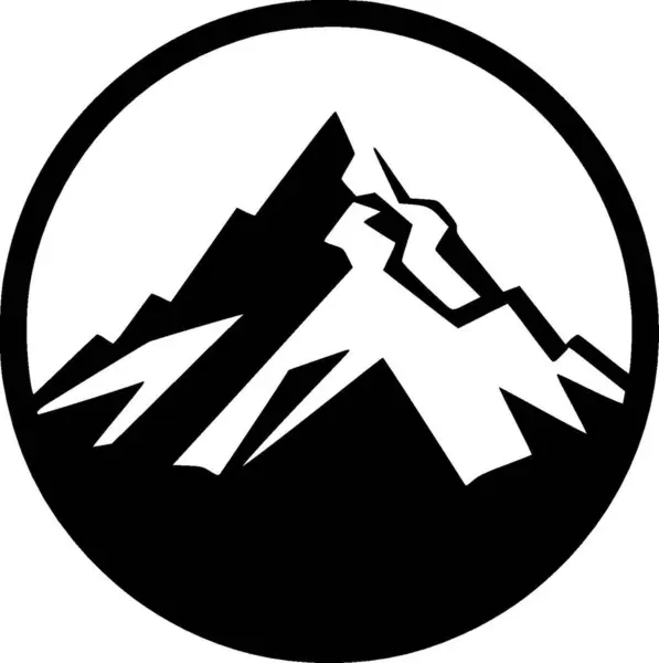 Βουνό Μινιμαλιστική Και Απλή Σιλουέτα Διανυσματική Απεικόνιση — Διανυσματικό Αρχείο