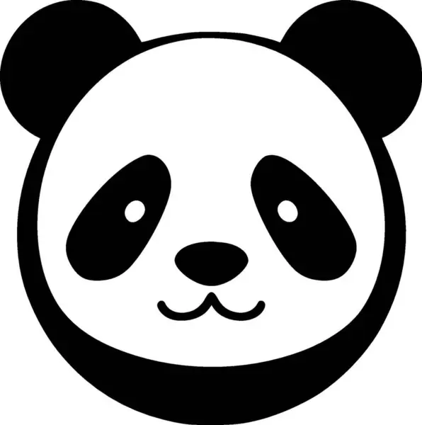 Panda Υψηλής Ποιότητας Vector Logo Διανυσματική Απεικόνιση Ιδανικό Για Shirt — Διανυσματικό Αρχείο